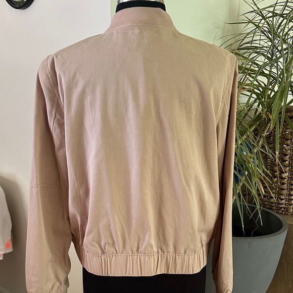 Banana Republic Bomber Jacket Women's size L Dusty Rose - Picture 6 of 9